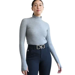 70 Degrees Rib Mock Neck Shirt