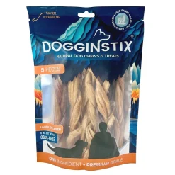 Dogginstix Braided Lamb Collagen 6" | 5 Pieces