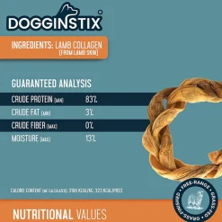 Dogginstix Braided Lamb Collagen Ring