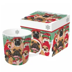Dog Usie Holiday Gift Boxed Mug