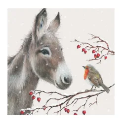 Donkey & Robin Holiday Paper Napkins