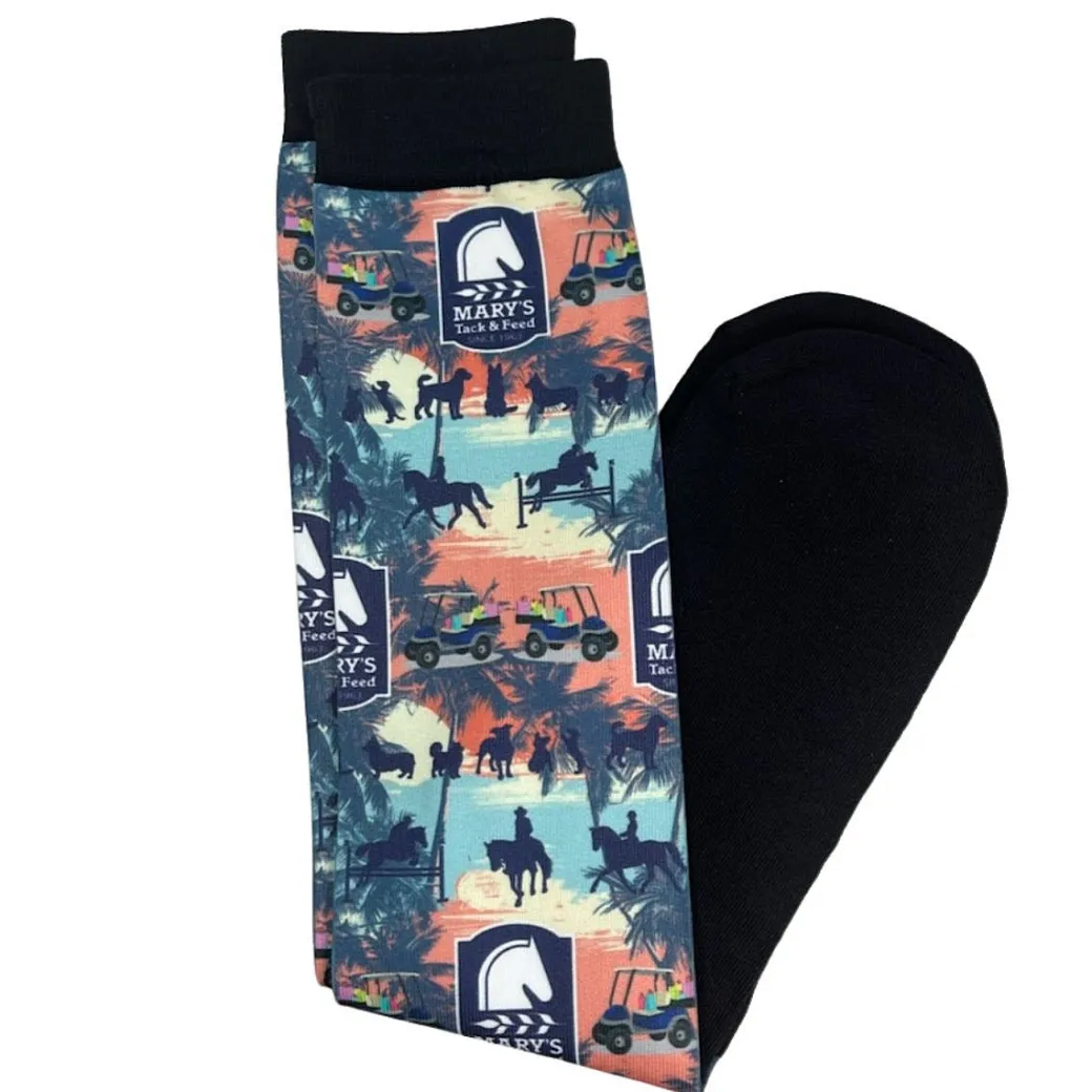 Dreamers & Schemers Mary's Tack Boot Socks