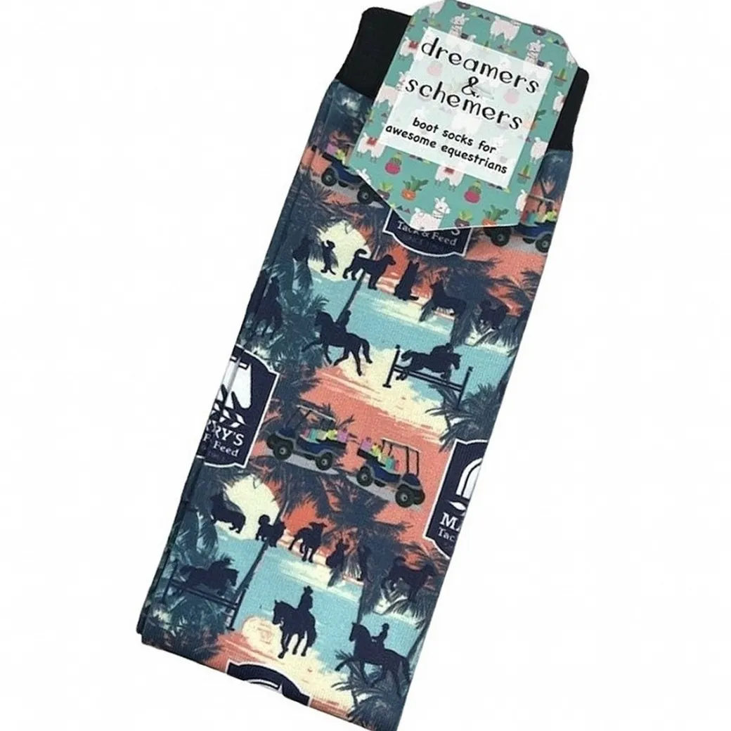 Dreamers & Schemers Mary's Tack Boot Socks