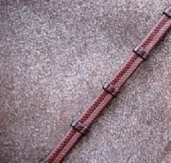 Dy'on Fancy Stitch Rubber Reins with Stops