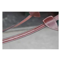 Dy'on Fancy Stitch Rubber Reins with Stops