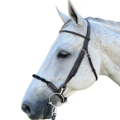 DziaSport Black Double Twisted Rope Noseband