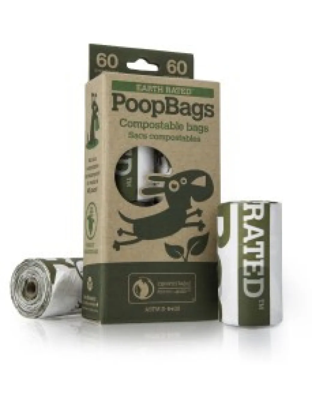 Earth Rated Compostable Dog Poop Bags - 60 count