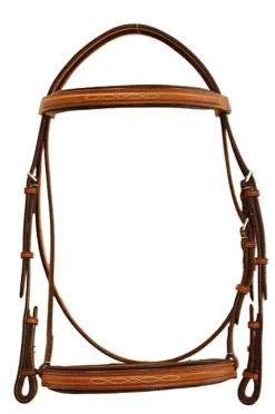 Edgewood Raised Padded Fancy Stitch Bridle with Padded Crown