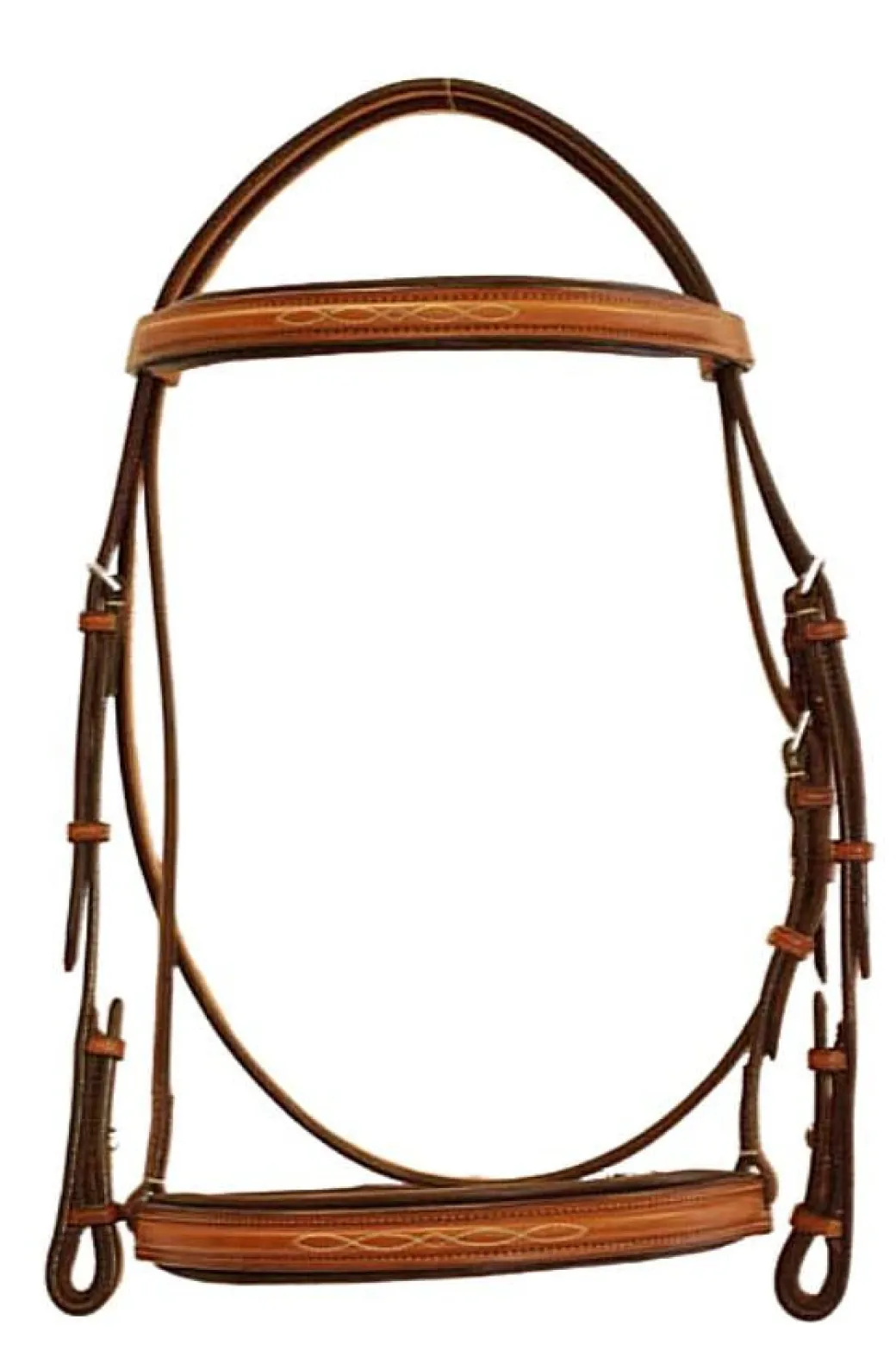 Edgewood Raised Padded Fancy Stitch Bridle with Padded Crown