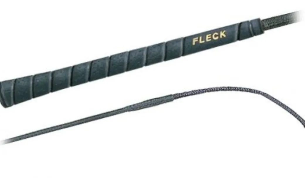 Fleck Nylon Dressage Whip with Fleck Grip