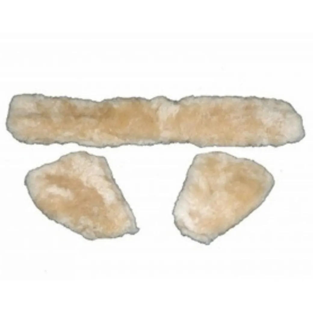 Fleeceworks Sheepskin Cribbing Collar Cover - Set of 3