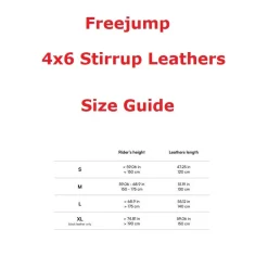 Freejump 4x6 Stirrup Leathers 28mm