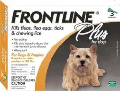Frontline Plus For Dogs up to 22 lbs