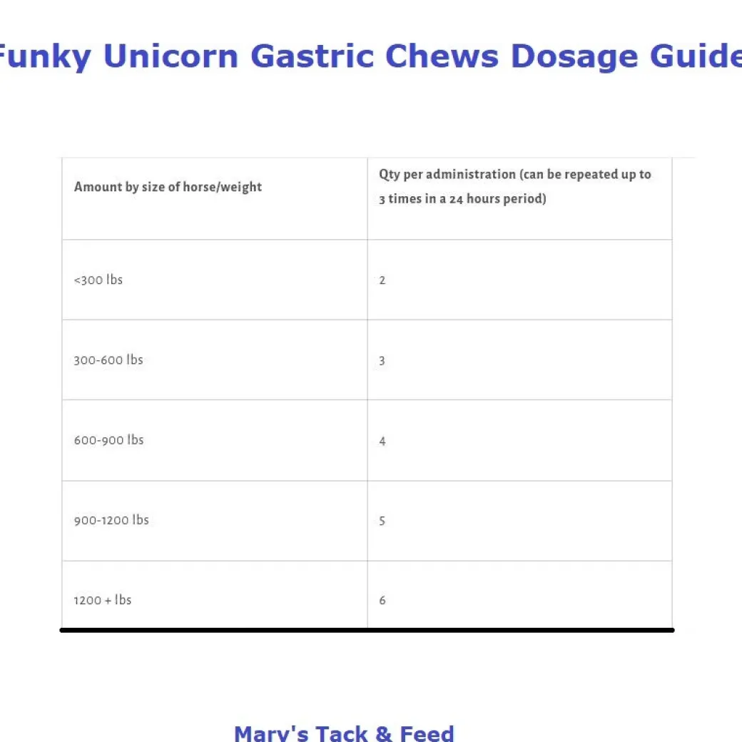 Funky Unicorn Gastric Support Antacid Chews