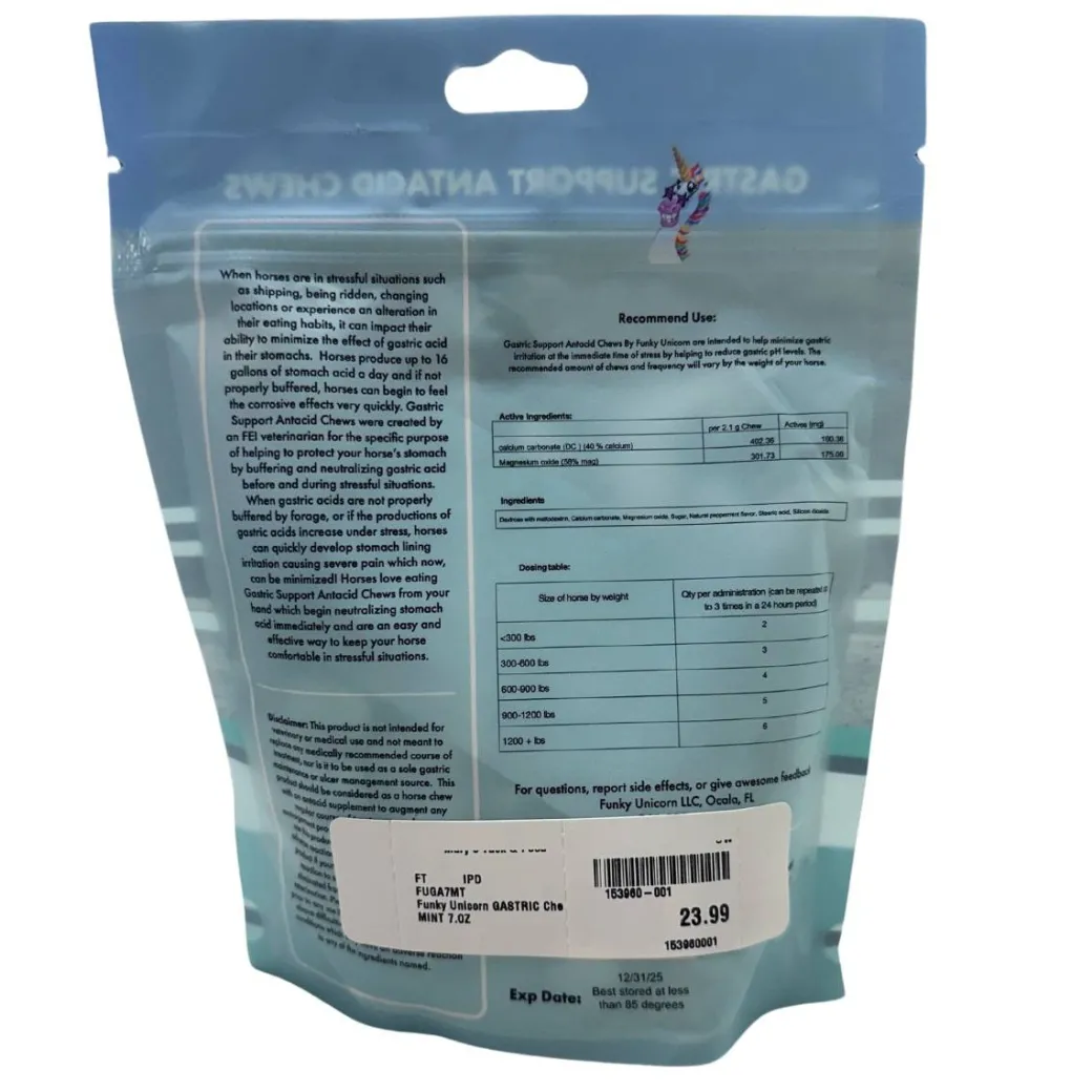 Funky Unicorn Gastric Support Antacid Chews