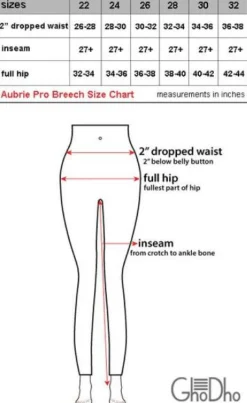 GhoDho Aubrie Pro Knee Patch Breeches