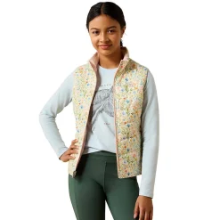 Girls' Ariat Bella Reversible Vest | Horses in Flowers