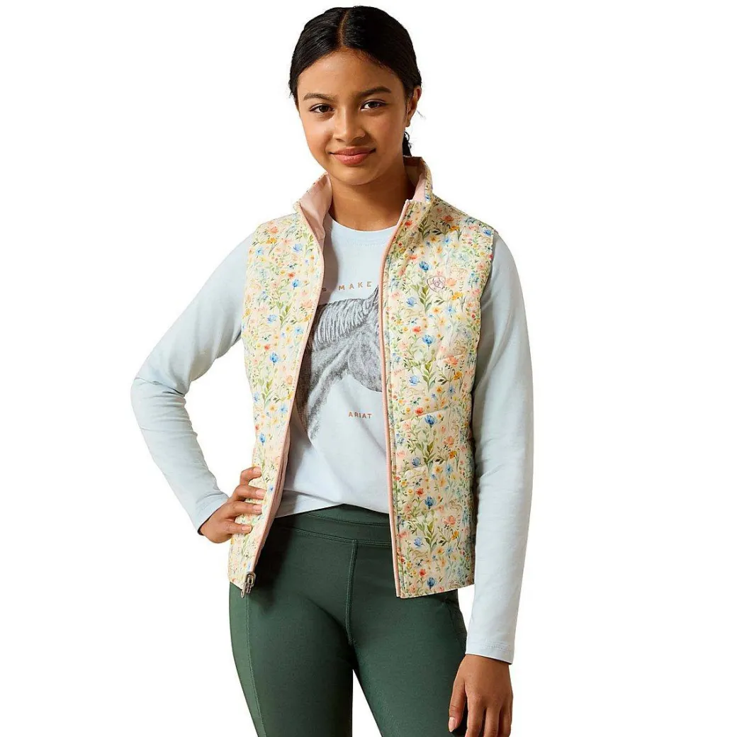 Girls' Ariat Bella Reversible Vest | Horses in Flowers