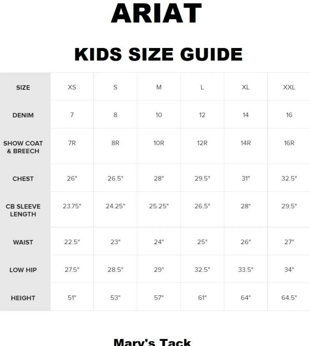 Girls Ariat Sunstopper Pro 2.0 Show Shirt