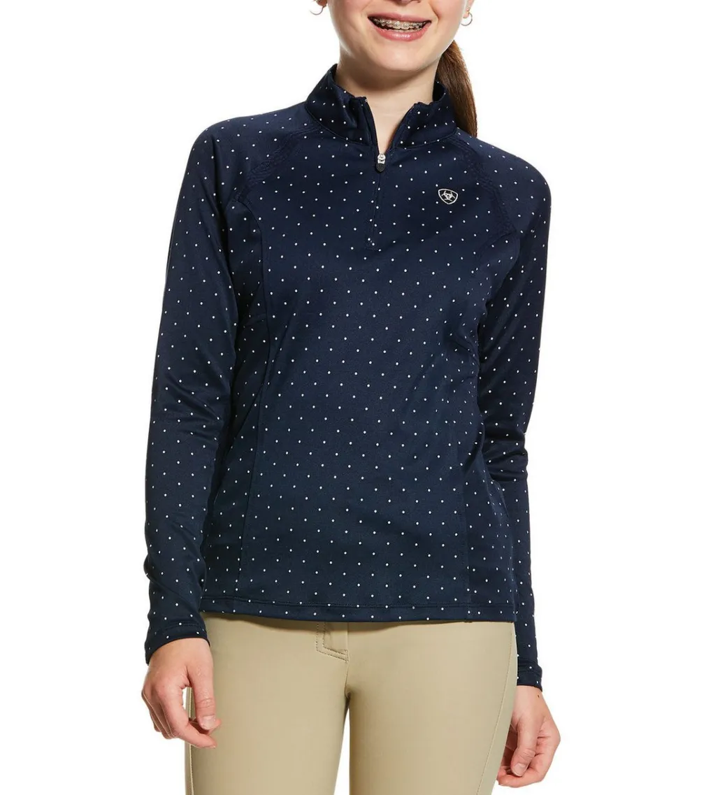 Girls Ariat Sunstopper 2.0 1/4 Zip Baselayer