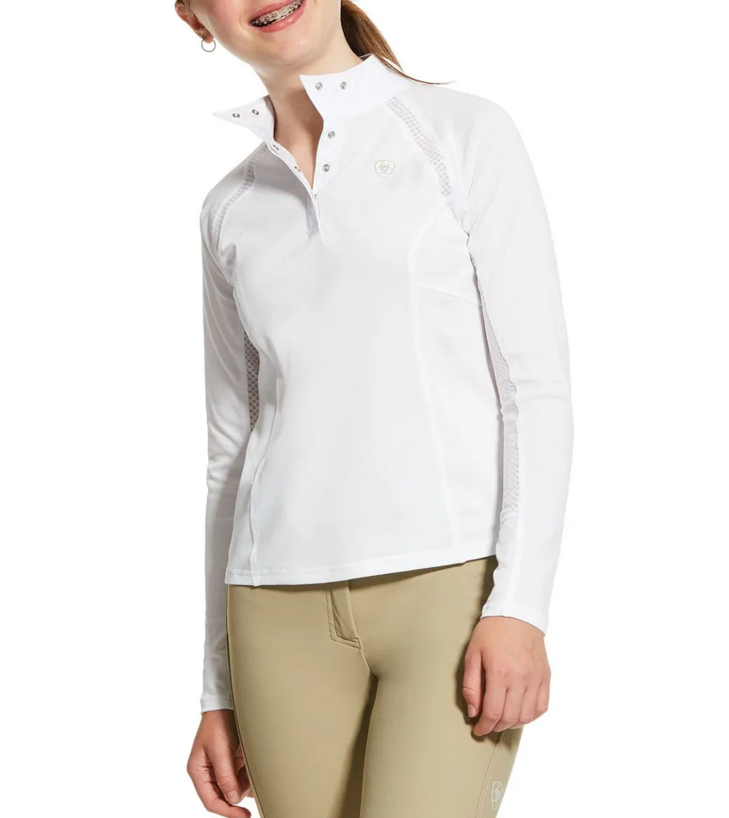 Girls Ariat Sunstopper 2.0 1/4 Zip Baselayer