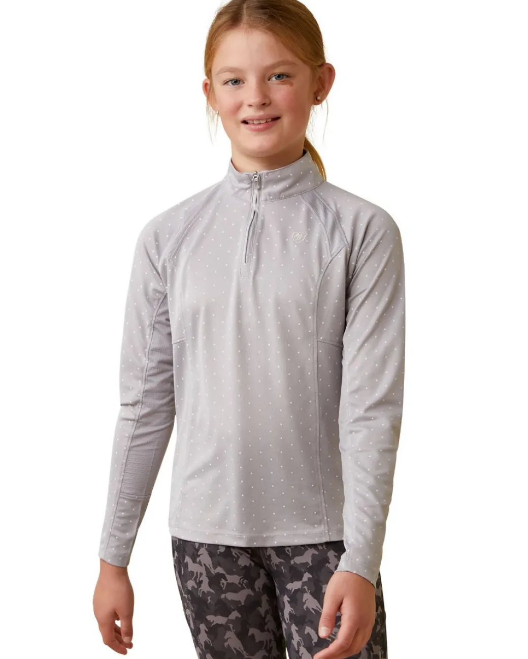 Girls Ariat Sunstopper 2.0 1/4 Zip Baselayer