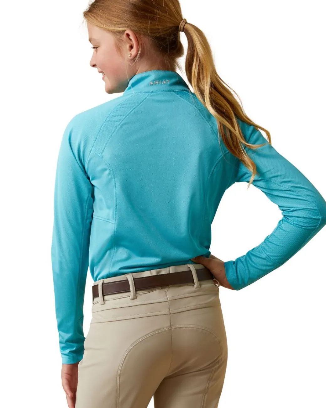 Girls Ariat Sunstopper 2.0 1/4 Zip Baselayer