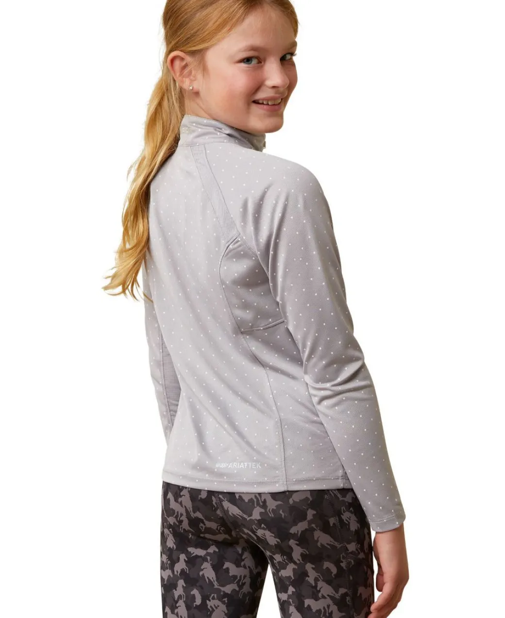 Girls Ariat Sunstopper 2.0 1/4 Zip Baselayer