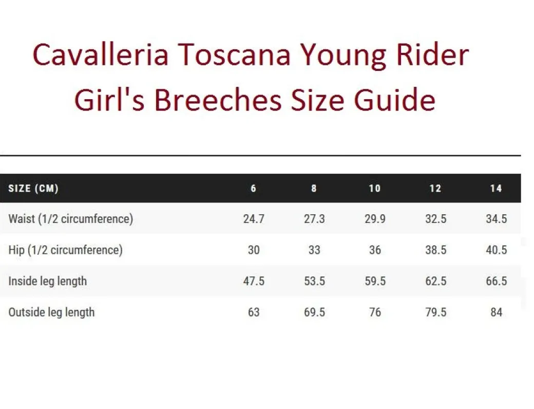 Girls Cavalleria Toscana CT Motif Print Breeches