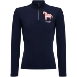 Girls Cavalleria Toscana Fleece Glitter Polo
