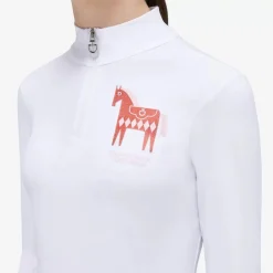 Girls Cavalleria Toscana Fleece Glitter Polo