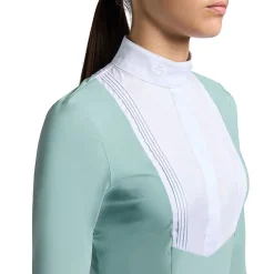 Girls Cavalleria Toscana LS Show Shirt | Lt Teal Green
