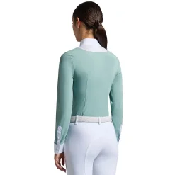 Girls Cavalleria Toscana LS Show Shirt | Lt Teal Green