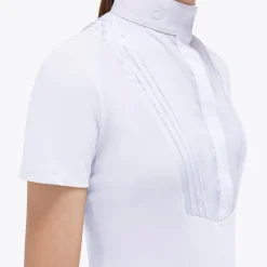 Girls Cavalleria Toscana Poplin Bib SS Show Shirt