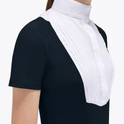 Girls Cavalleria Toscana Poplin Bib SS Show Shirt