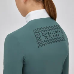 Girls Cavalleria Toscana Zigzag LS Polo