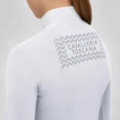 Girls Cavalleria Toscana Zigzag LS Polo
