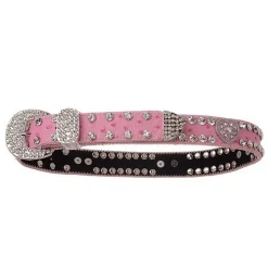 Girls Kamberley Heart Concho Rhinestone Belt