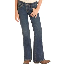 Girls Rock & Roll Denim Boot Stitch Jeans