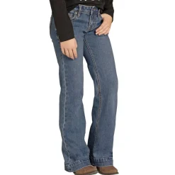Girls Rock & Roll Denim Boot Stitch Trouser Jeans