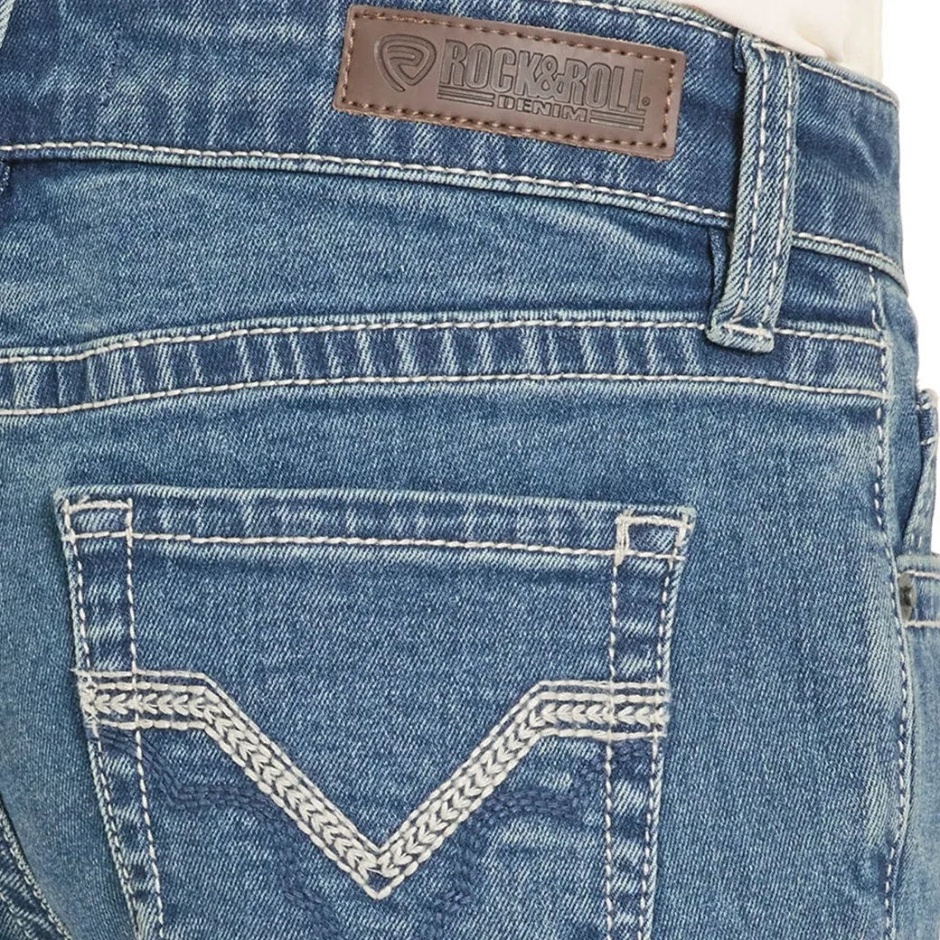 Girls Rock & Roll Denim Classic Stitch Bootcut Jeans