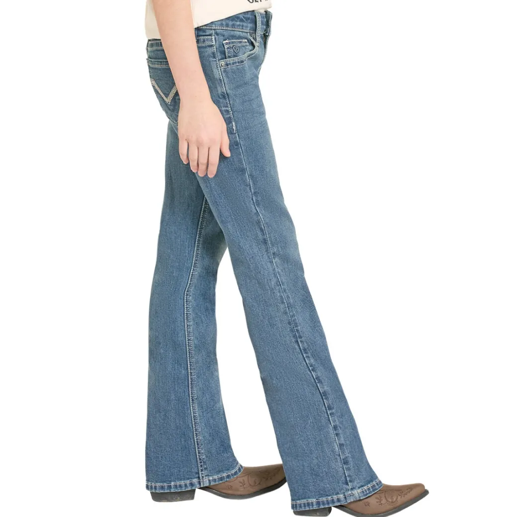 Girls Rock & Roll Denim Classic Stitch Bootcut Jeans