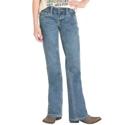 Girls Rock & Roll Denim Classic Stitch Bootcut Jeans