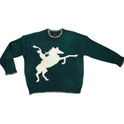 Girls' Rock & Roll Denim Horse Rider Sweater