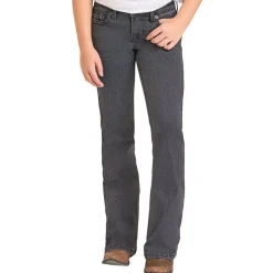 Girls' Rock & Roll Denim Horseshoe Black Jeans