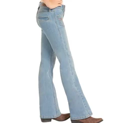Girls Rock & Roll Denim Patch Pocket Jeans