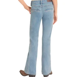 Girls Rock & Roll Denim Patch Pocket Jeans
