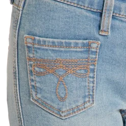 Girls Rock & Roll Denim Patch Pocket Jeans