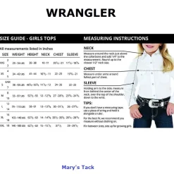 Girls Wrangler Horse Breeds Long Sleeve Tee