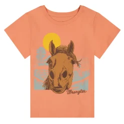 Girls Wrangler Retro Horse Short Sleeve Tee